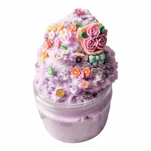 Bouquet Scented Cloud Slime, Light Flowery Scented Valentine&#39;s Day Gift, Cute Charms, 4 oz container or 10 Ounce jar, Free Shipping Eligible