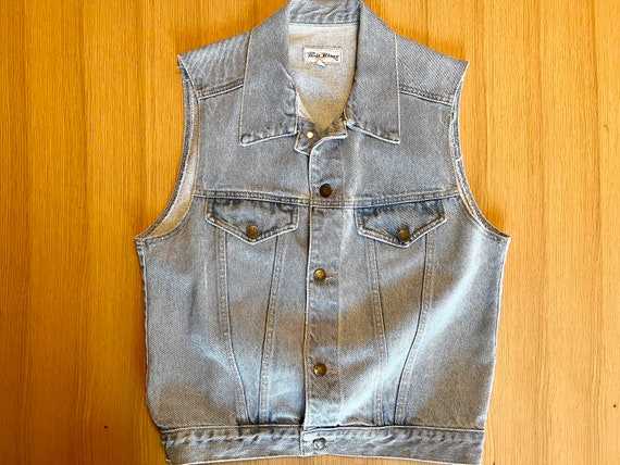 Vintage Paris Blues Denim Vest - image 1