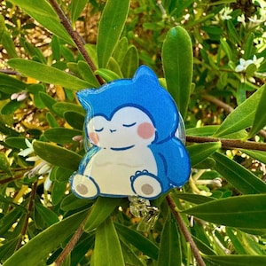 Poke mon anime inspired resin badge reel / pin - ID holder for nurses medical retractable reel image 3