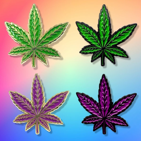 Weed Enamel Pin Etsy
