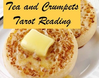 Thee en Crumpets Tarot Spread - Sip, Snack, en zoek inzichten - Vooraf ingestelde vragen - 7 kaarten