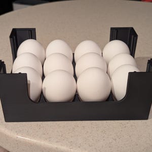 Stackable 12-Slot Egg Crate – 3D Printed Storage Solution