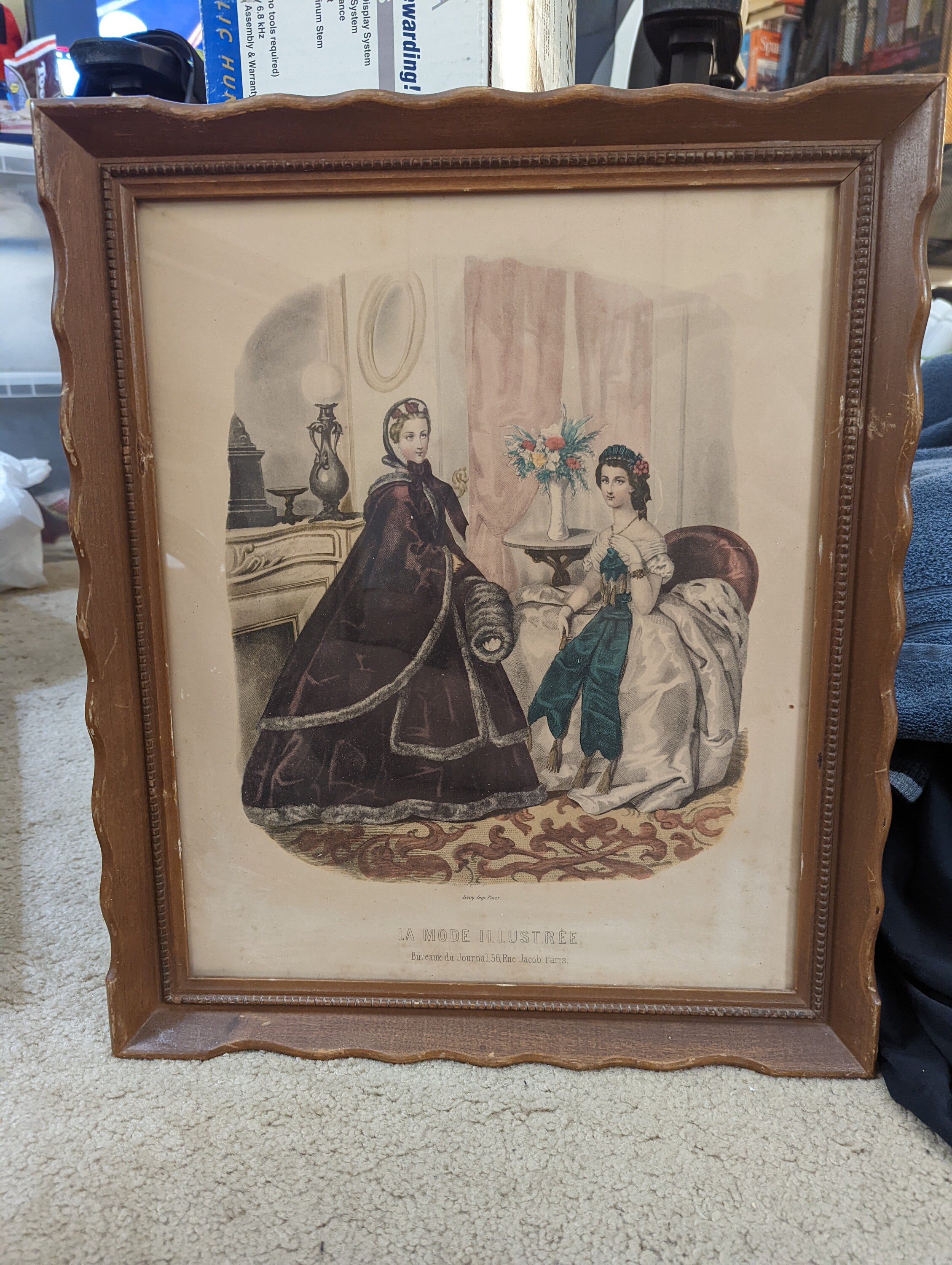 La Mode Illustree (Journal de la Famille) 1862 年 1 月 6 日号 1 