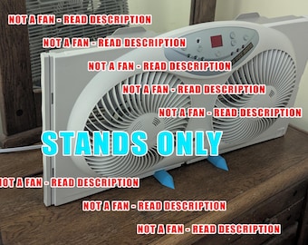 3D Printed Fan Stands for Bionaire Window Fans: Portable Conversion Kit