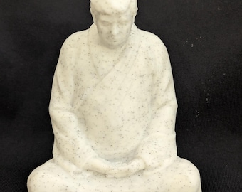 Trump Buddha Sculpture, 3D Printed, PLA, Marble/White Colors
