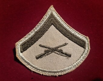 Marine Rank Patch - Etsy