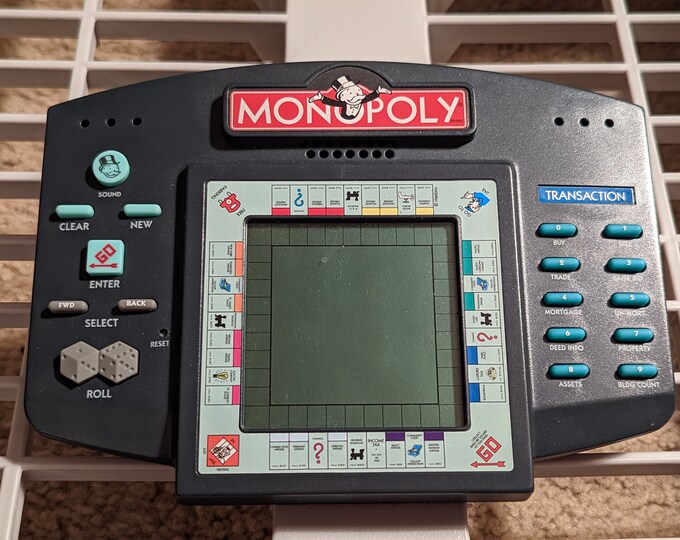 MONOPOLY Electronic Handheld Game Etsy