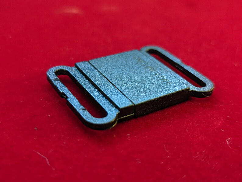 2part Rectangular Black Plastic Quickrelease Clip Etsy