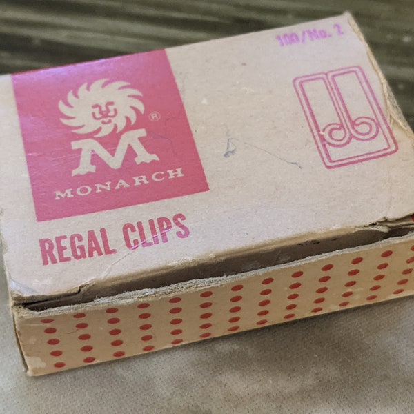 Vintage MONARCH No.2 Regal Clips