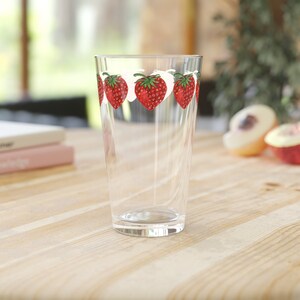 Drinking Glasses Glass Straw  Strawberry Glass Cup Nana