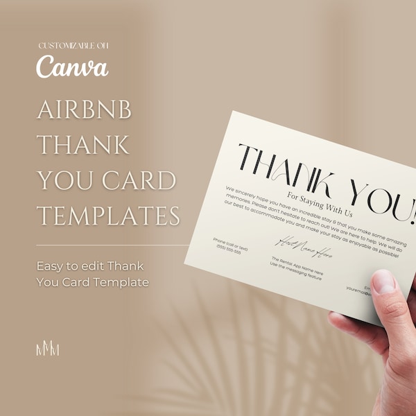 Host Thank You Card Etsy