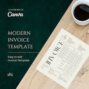 Invoice Template | Minimalist Invoice Template | Small Business Invoice | Printable Invoice Template | Modern Invoice | Business Tools |