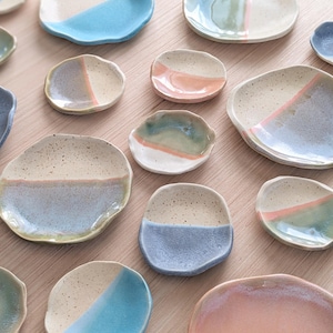 Pottery Birthday Gift For Friend Present Ceramic Dish For Jewelry Tray For Trinkets Catchall Dish Ring Dish Trinket Tray