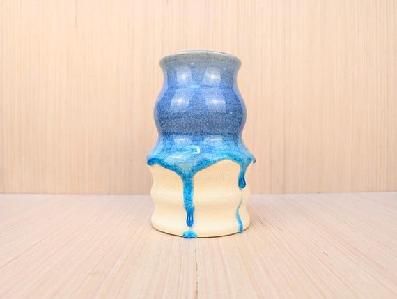 Pacific Drift Sculptural Wave Vase – Deep End Series