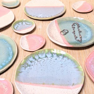 Ceramic Dish Pottery Housewarming Gift For Friend Birthday Present Pottery Dish For Jewelry Tray For Trinkets Catchall Dish