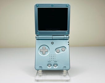 Pearl Blue GameBoy Advance SP — V5 IPS Backlit Display | Modded & Refurbished | Authentic Nintendo GBA