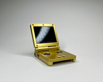 Zelda Triforce Edition GameBoy Advance SP — V5 IPS Backlit Display | Modded & Refurbished | Authentic GBA
