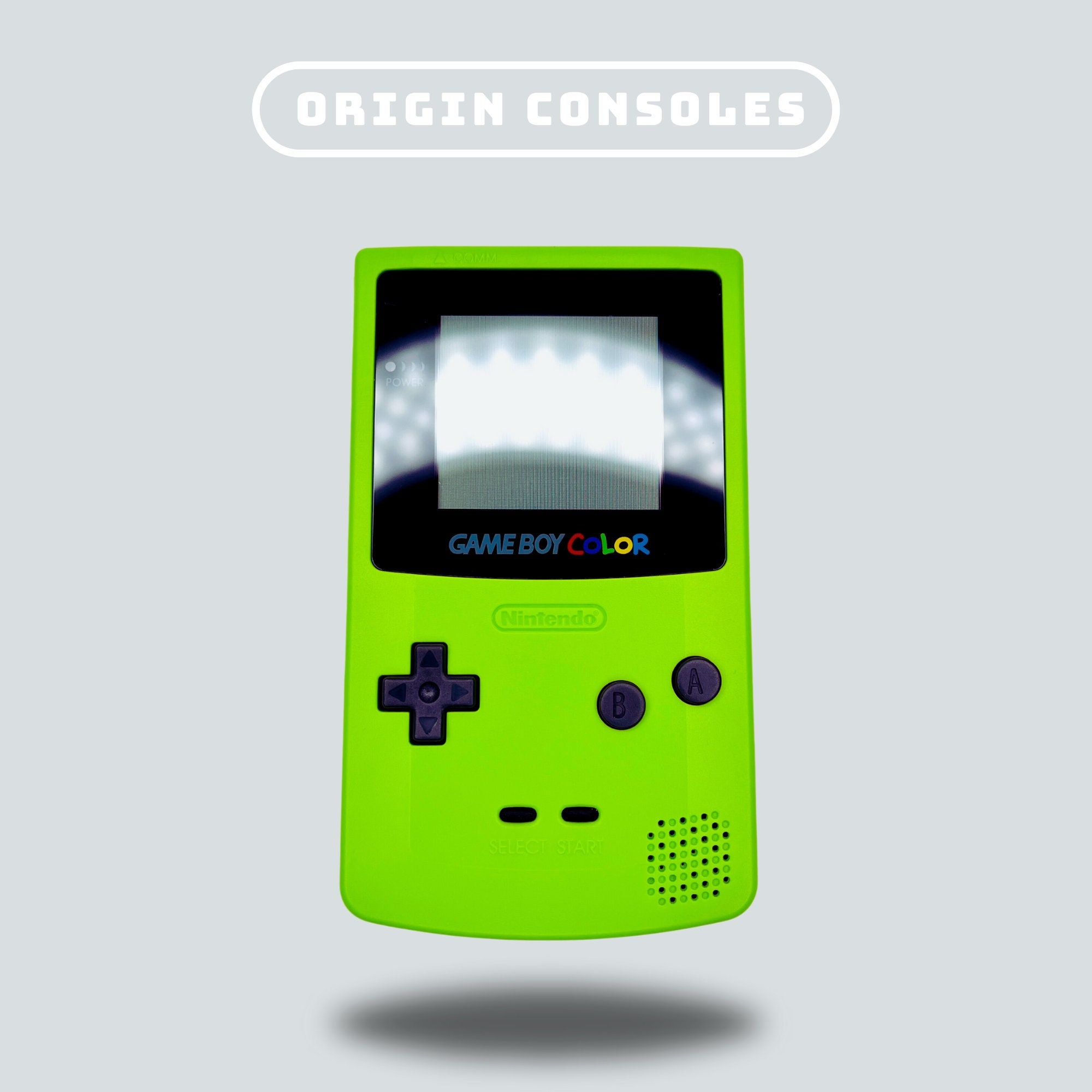 ゲームボーイカラー Q5 IPSバックライト液晶 ガラスレンズ クリア 