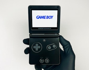Onyx Black GameBoy Advance SP — V5 IPS Backlit Display | Modded & Refurbished | Authentic GBA