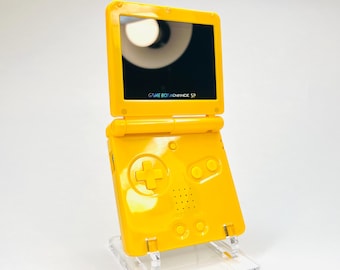 Pure Yellow GameBoy Advance SP — V5 IPS Backlit Display | Modded & Refurbished | Authentic Nintendo GBA