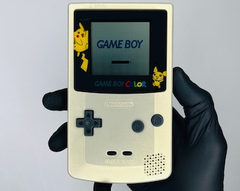 Gold Pearl GameBoy Color — Original Screen | Fully Refurbished & Cleaned | Authentic Nintendo GBC