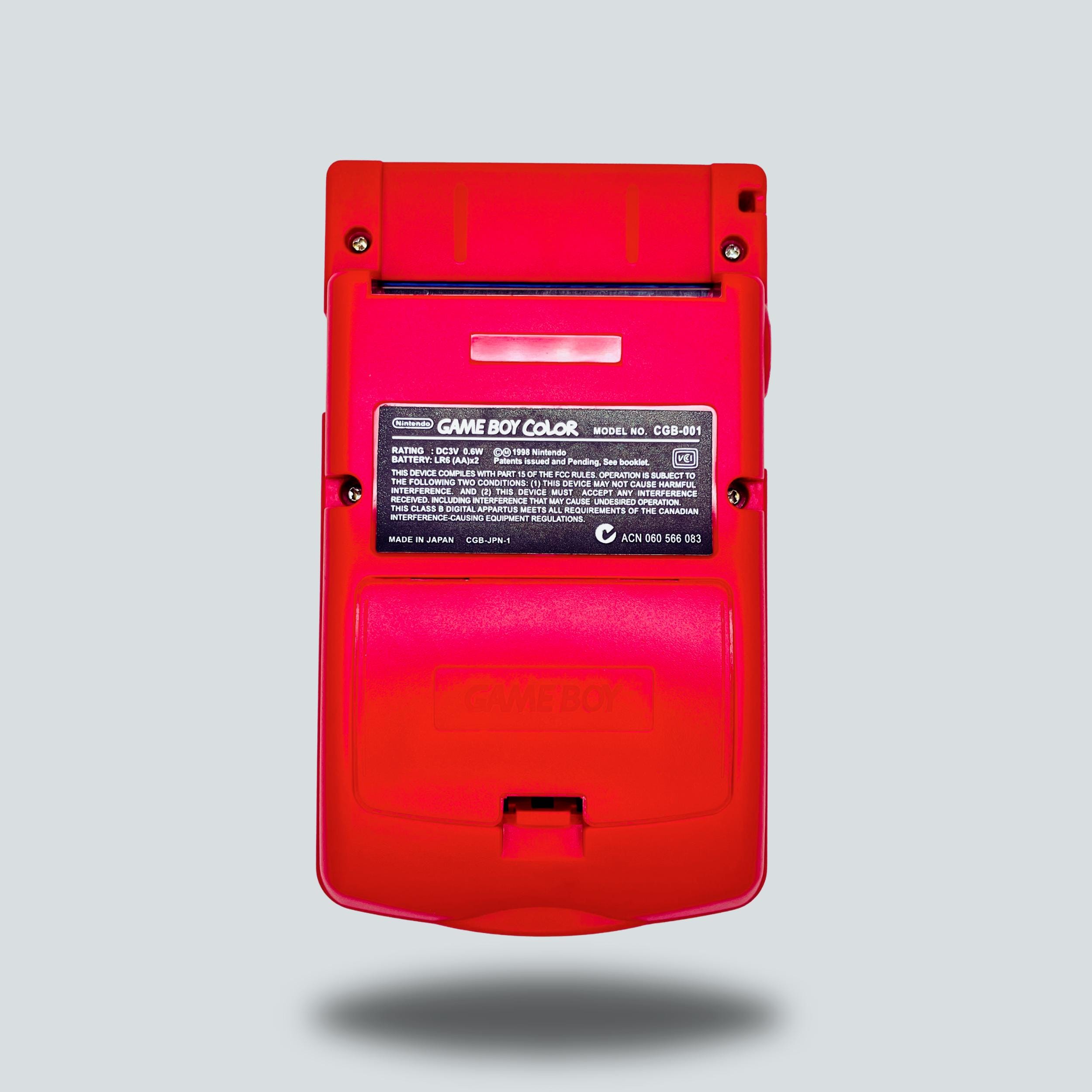 Berry Red Gameboy Color — Original Screen | Fully Refurbished & Cleaned ...