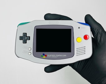SNES Famicom Edition GameBoy Advance — Laminated IPS Backlit Screen | Modded & Fully Refurbished | Authentic GBA