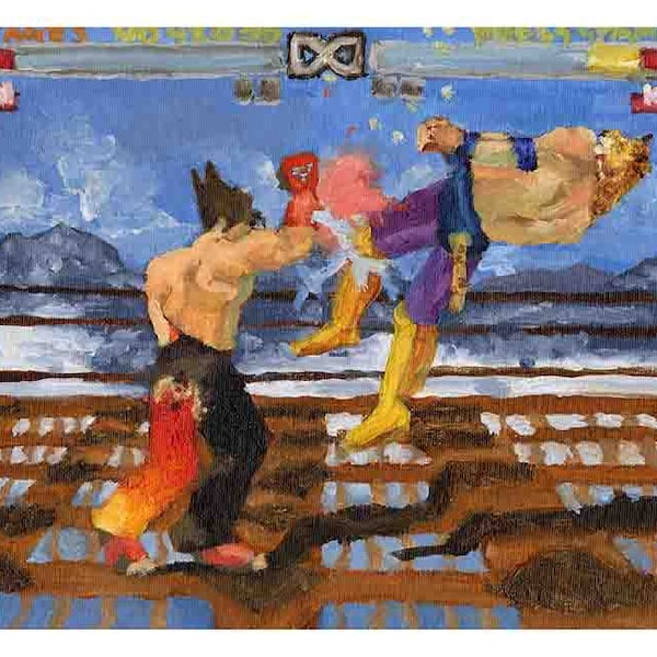 Tekken 3 oil painting print "EWGF"