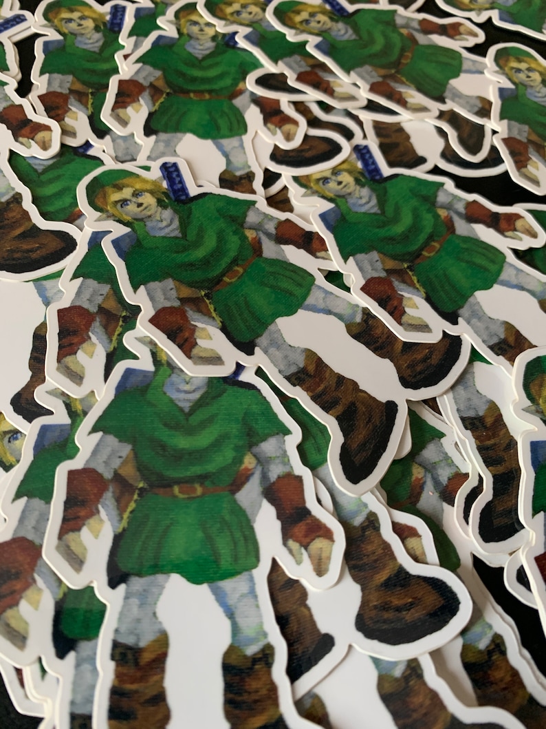 Tunic Sticker Legend of Zelda Ocarina of Time Link Sticker - Etsy
