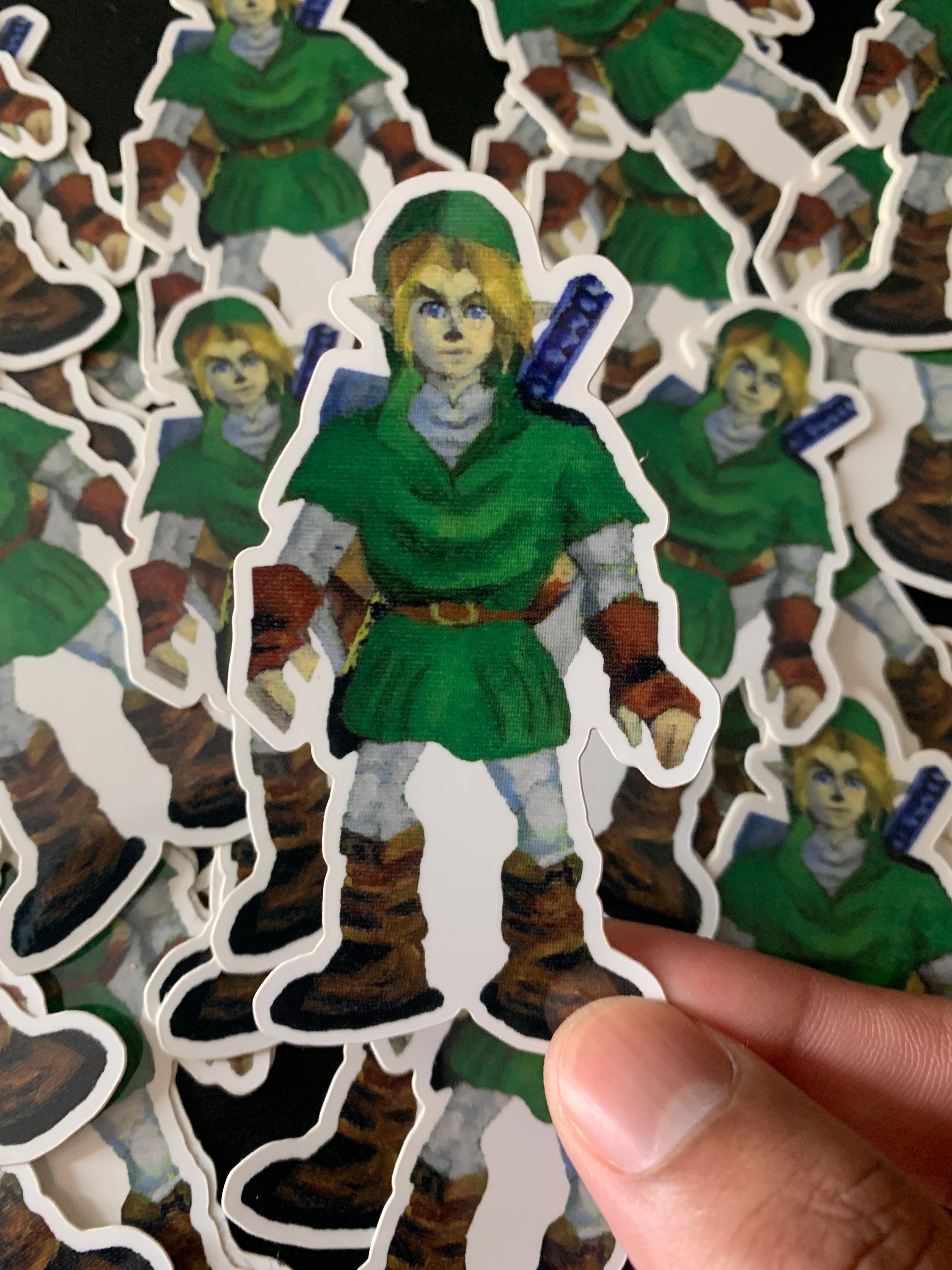 LINK　リンク　ステッカー Legend of Zelda Ocarina of Time Link Sticker - Etsy