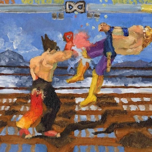 Tekken 3 oil painting print &quot;EWGF&quot;