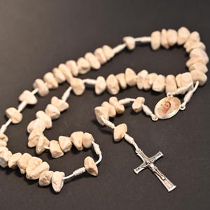 Stone rosary made of natural Medjugorje stone