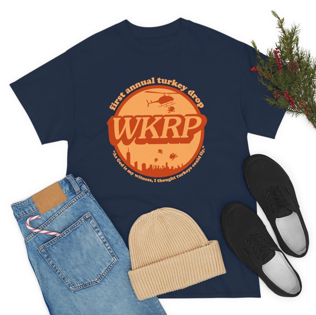 WKRP Turkey Drop Tee Etsy