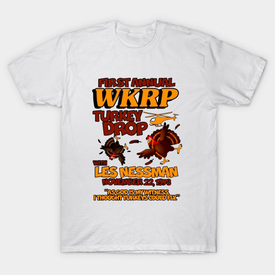 Thanksgiving 1st Annual WKRP Turkey Drop Tee Etsy