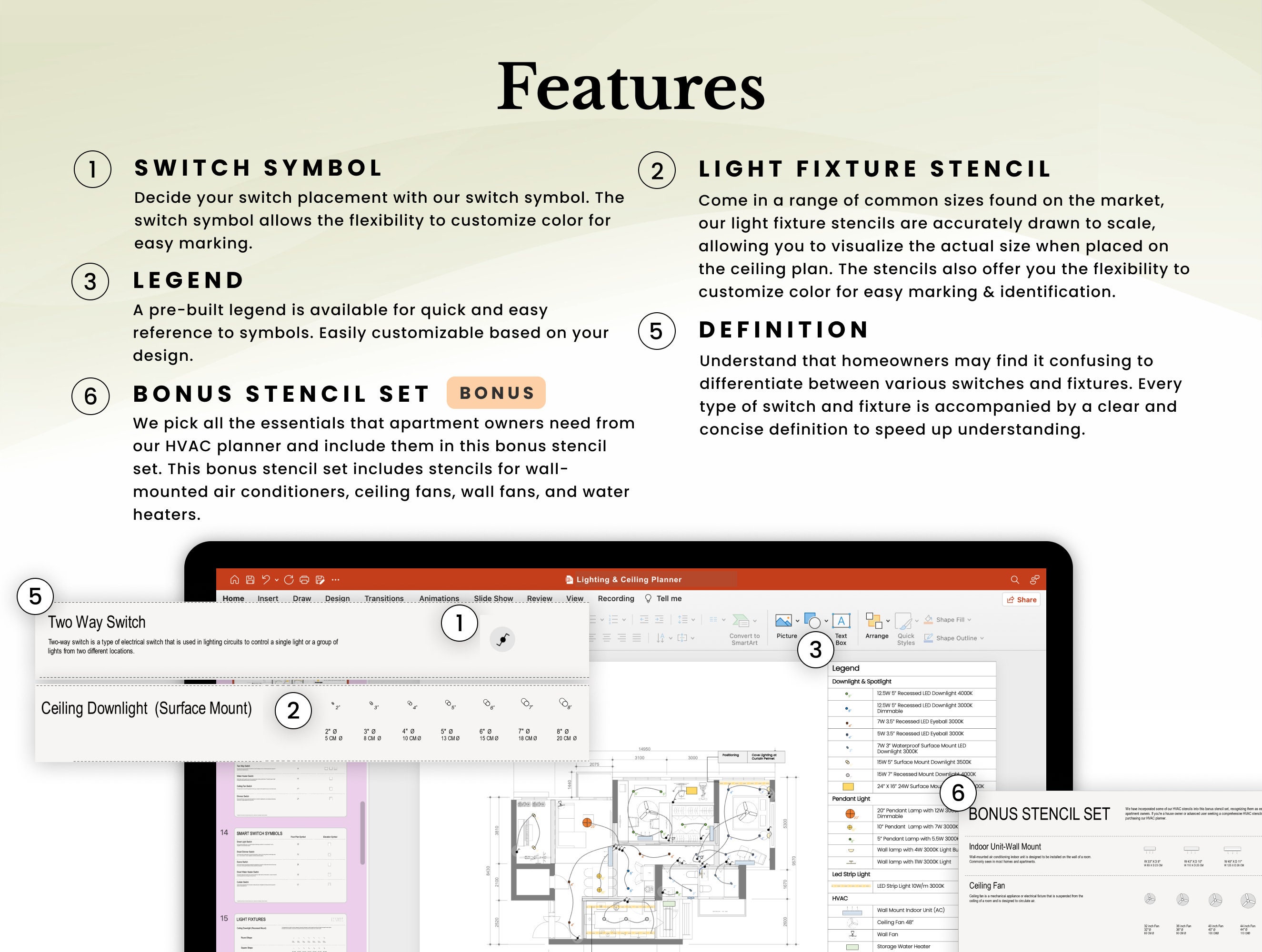 Lighting & Ceiling Planner | Design Professional Lighting Plan Layout ...