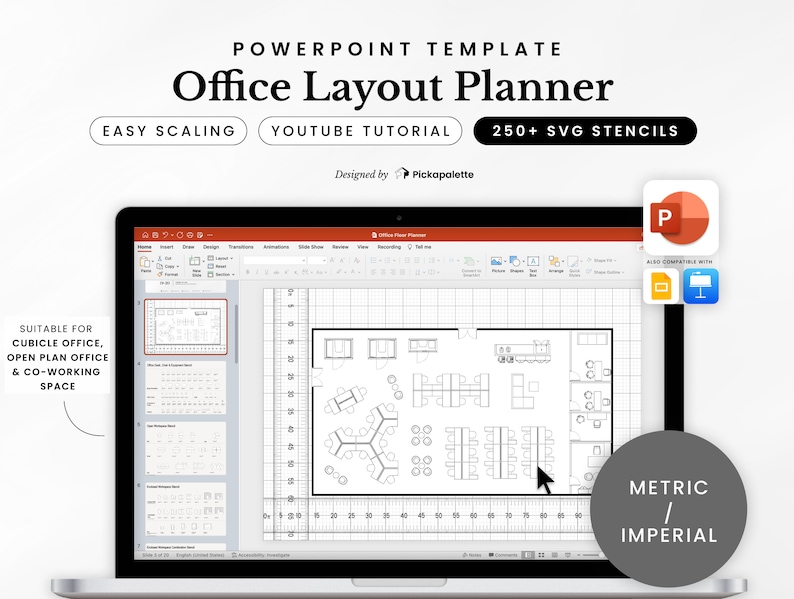 Office Layout Planner PowerPoint Template