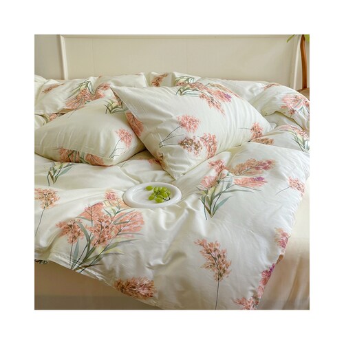 Floral Duvet Cover Set,Shabby Chic Flower Bedding shops Set,Cute 100% Cotton bedding Set,Aesthetic Duvet Cover Set,Twin Full Queen King Bedding