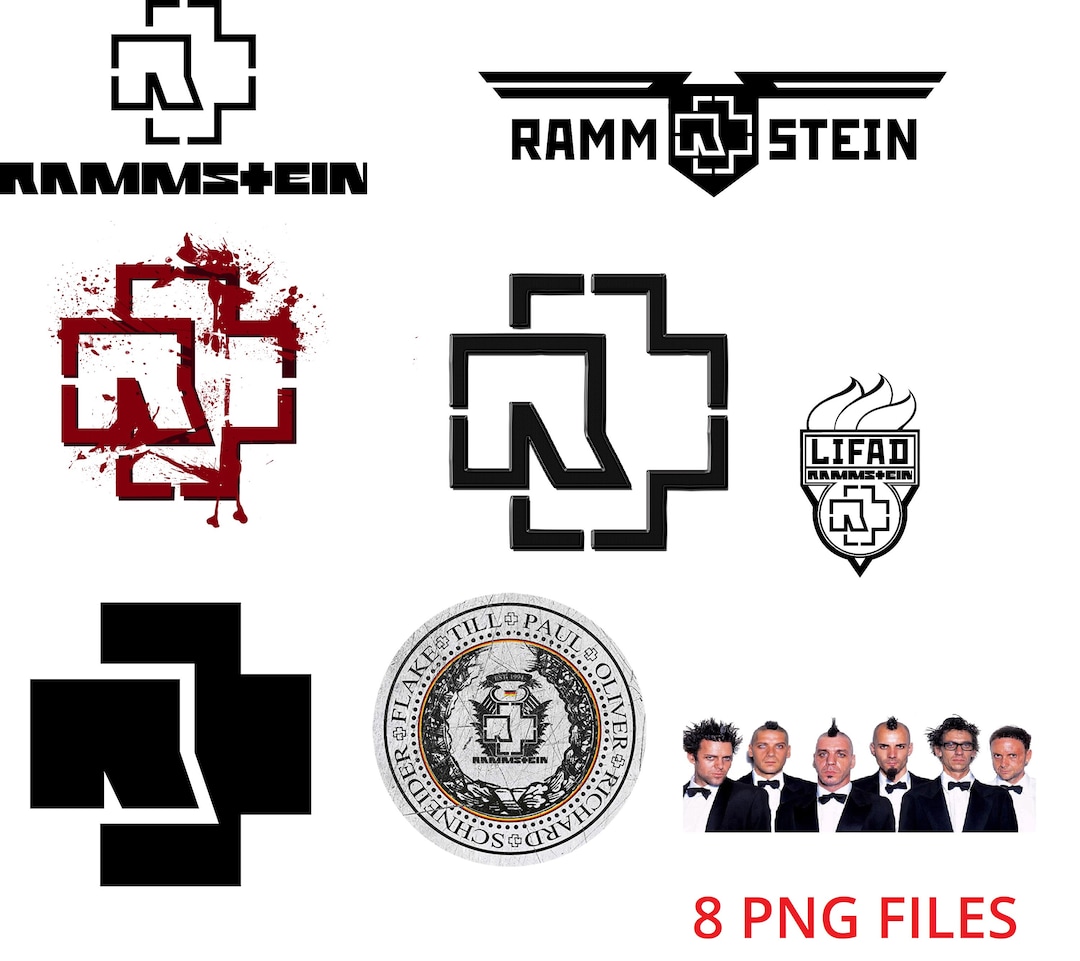 8 Stück x Rammstein Transparent PNG SVG Logo Rammstein - Etsy.de