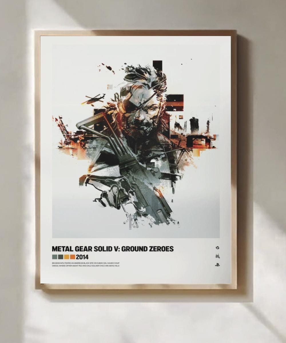 Metal Gear Ground Zeros Poster - Etsy UK