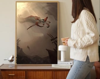 Póster de Leviatán del Reaper de Subnautica