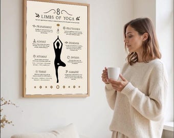limbs yoga wall art prints yoga poses poster for spiritual room decor decorate living room study room give as gift