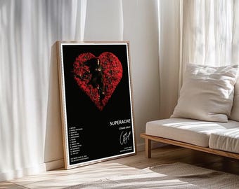 sinbii poster superache album cover poste poster wall art decor print picture paintings for living room bedroom decoration