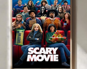 Scary MovieMovie Poster Horror Comedy Poster Funny Slasher Wall Art Print Home Decor