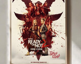 READY OR NOT 2 Movie Poster – Double the Danger, Double the Blood – Survival Awaits!