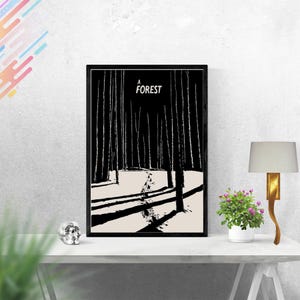 The Cure A Forest Hiver Poster Kunstdruck