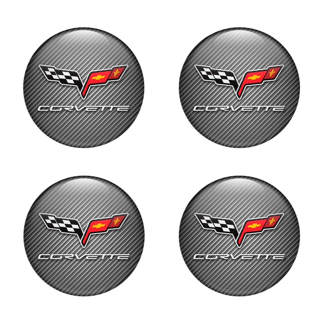 All Sizes Set 4 Domed Sticker 3D Print Surface Epoxy Chevrolet Etsy