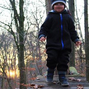 Wool whale overalls