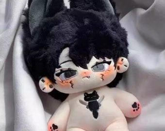 Black Cat 20cm Plush Doll, Cute Plush Doll With Ear, 20cm Idol Doll, Plush Doll