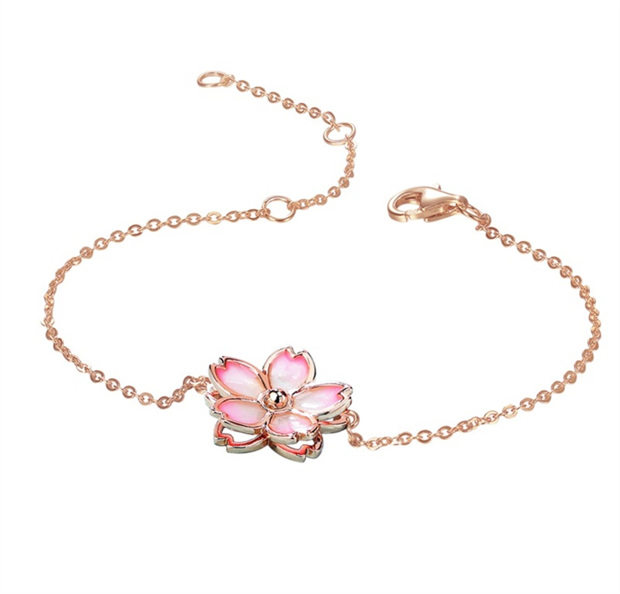 Cherry Blossom Anxiety Necklace Sakura Flower Pendant Stress 