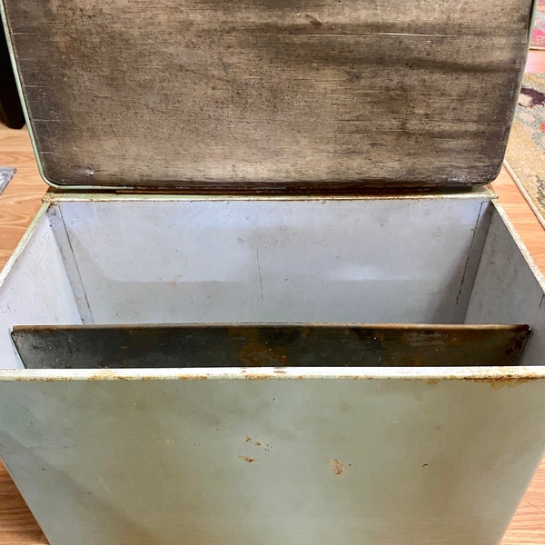 Vintage Stainless Steel & Tin Bread Box (Double Decker), 1950s